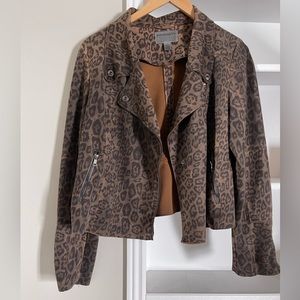 Anthropologie cheetah print jacket